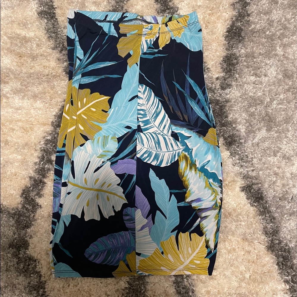 Tropical pencil skirt